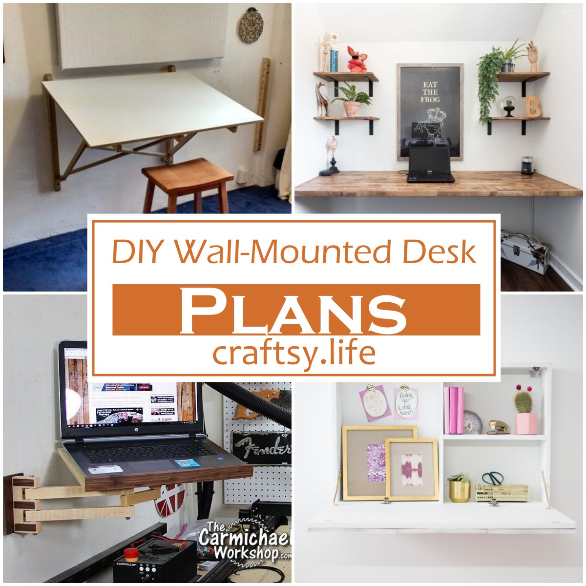DIY Wall-Mounted Desk Plans 1