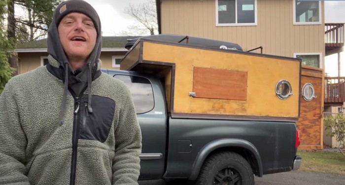 DIY Wooden Truck Camper
