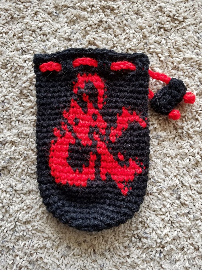 Dragon Drawstring Dice Bag