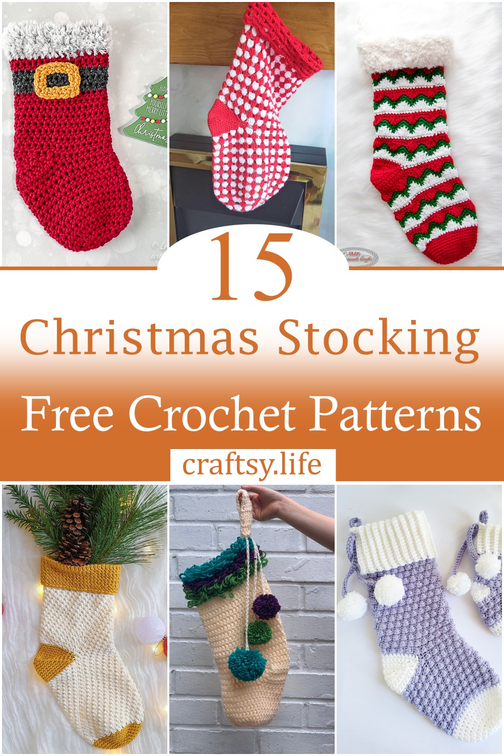 Easy Crochet Christmas Stocking Patterns 1