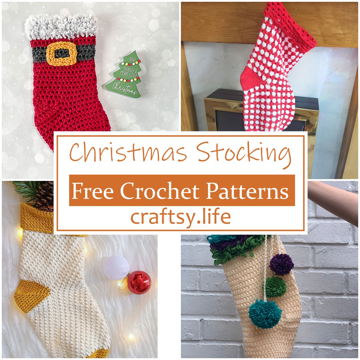 Easy Crochet Christmas Stocking Patterns