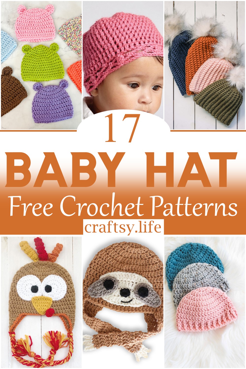 Free Crochet Baby Hat Patterns 1