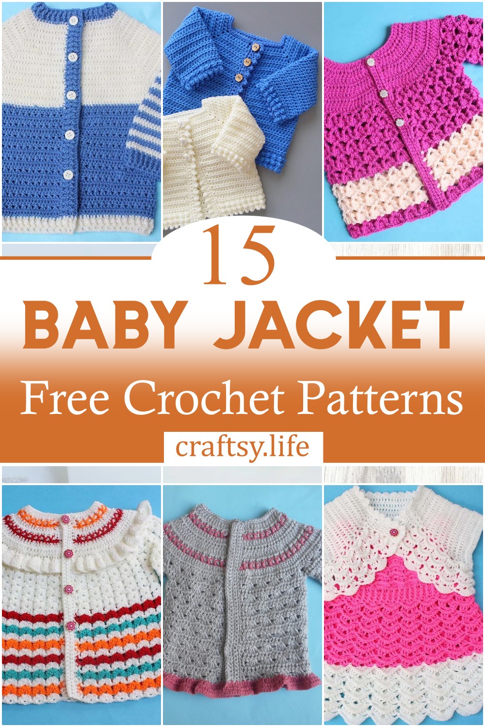Free Crochet Baby Jacket Patterns 1