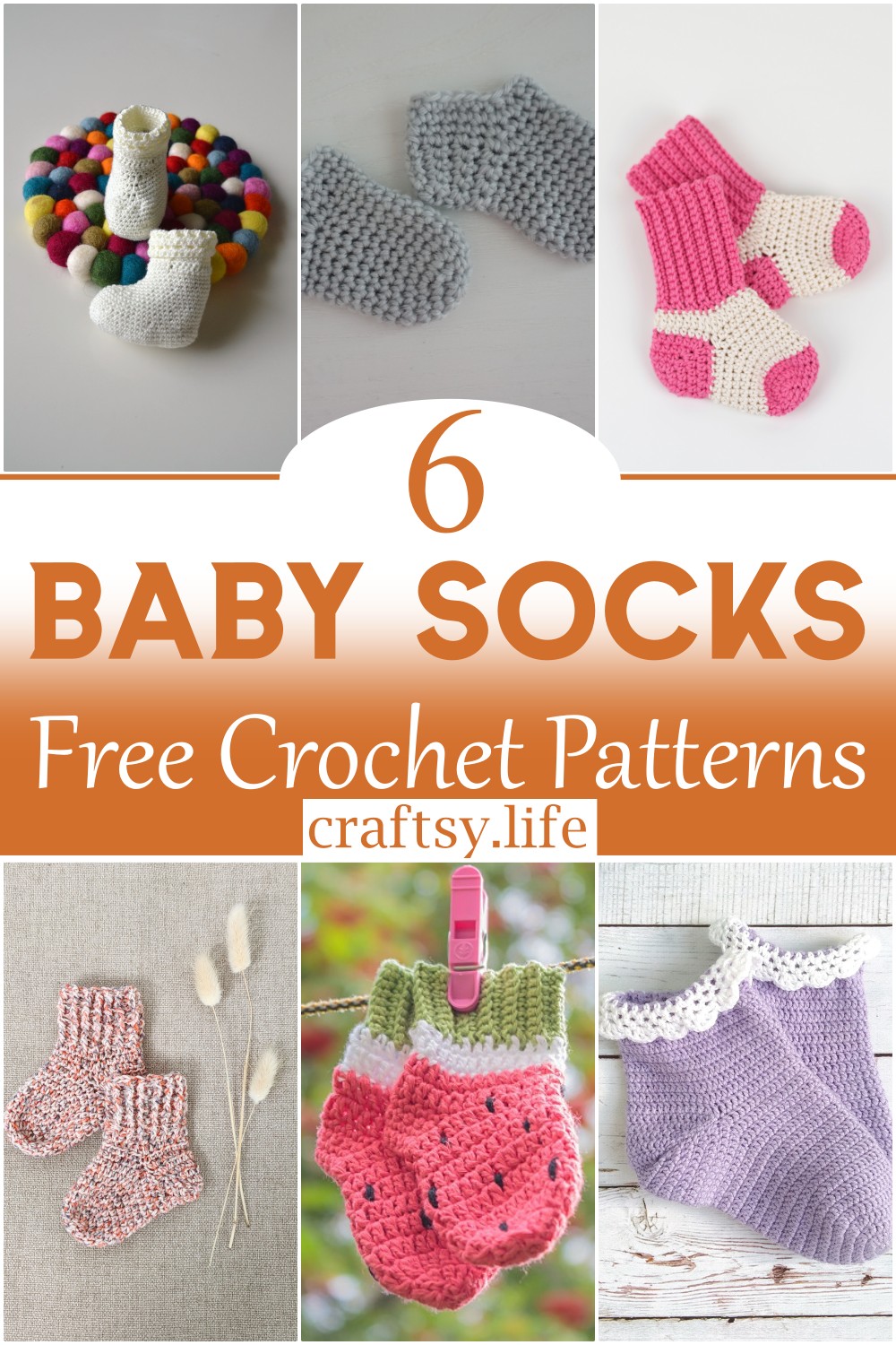 Free Crochet Baby Socks Patterns 1