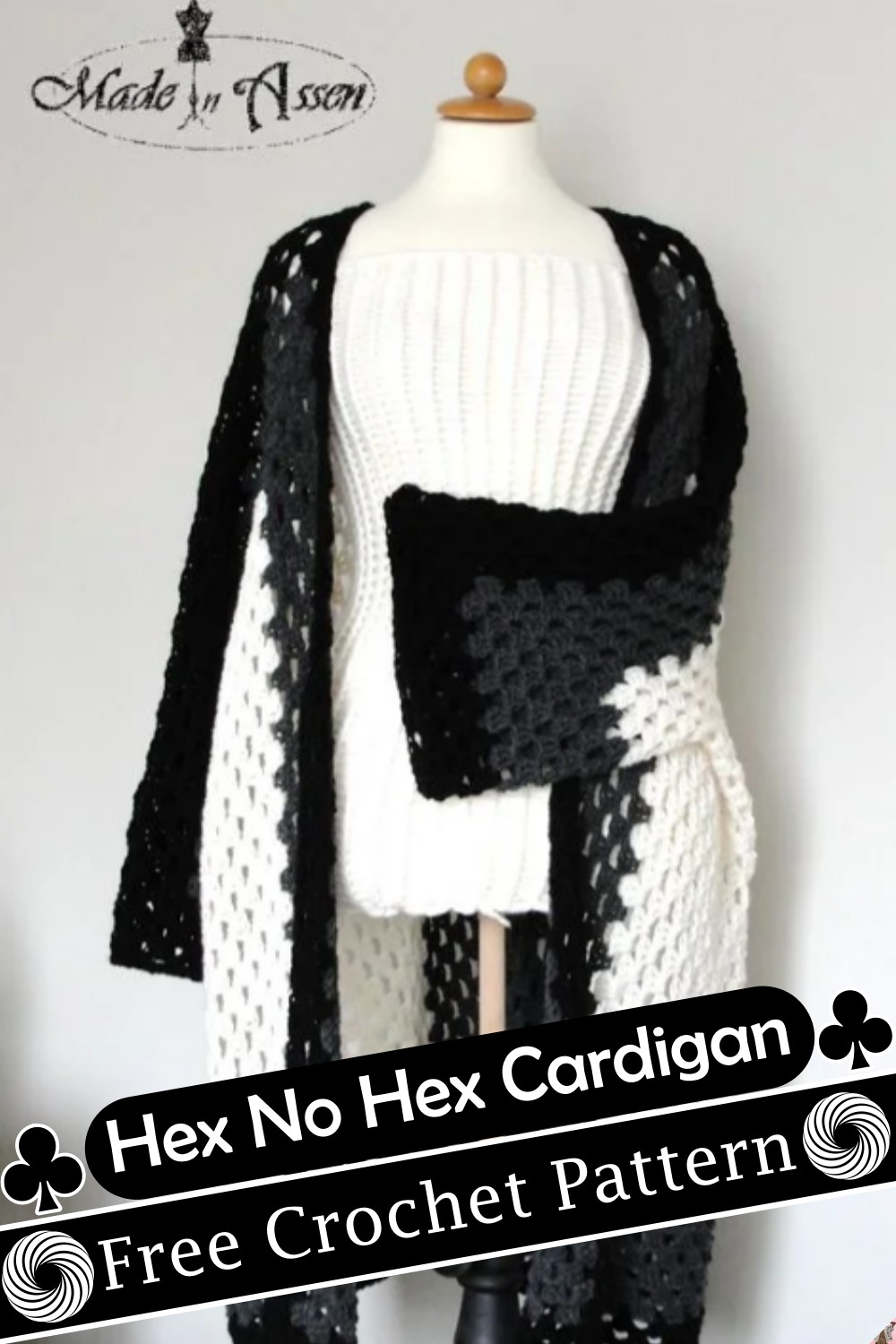 Free Crochet Hex No Hex Cardigan