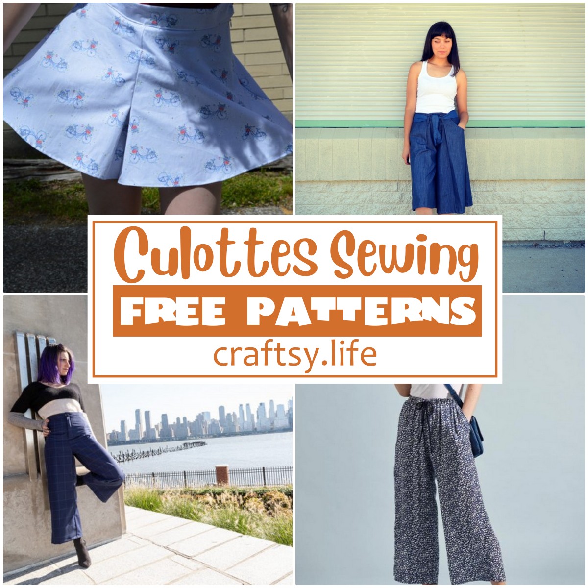 Free Culottes Sewing Patterns
