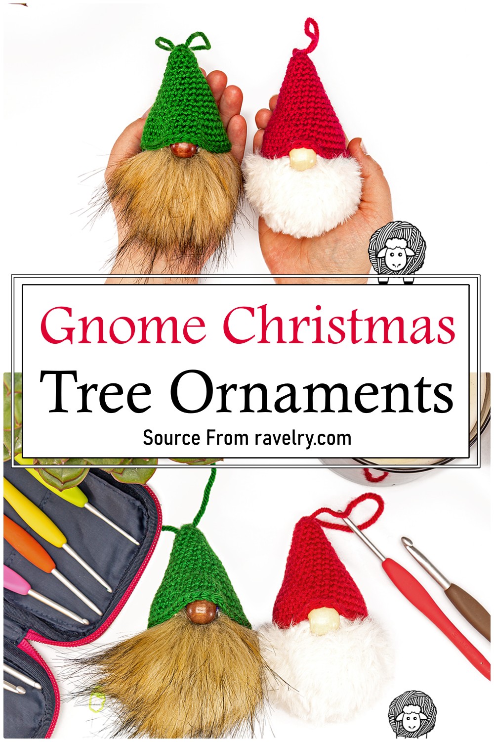 Gnome Christmas Tree Ornaments