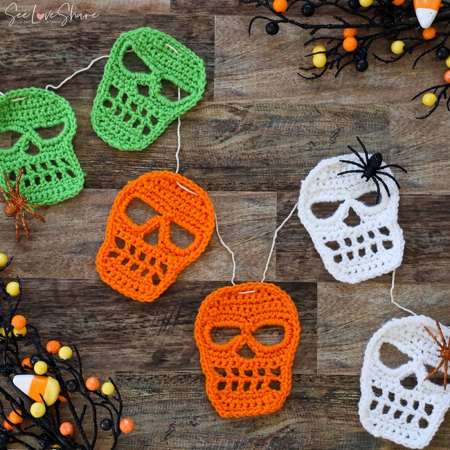 Halloween Skull Garland