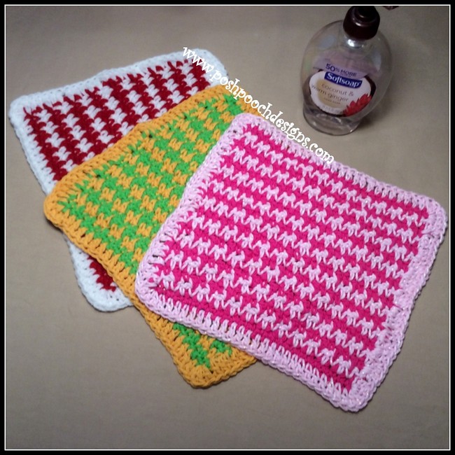 Hounds Tooth Washcloth