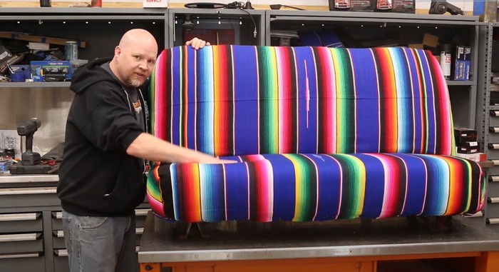 How To Make A No Sew Mexican Serape Seat Cover