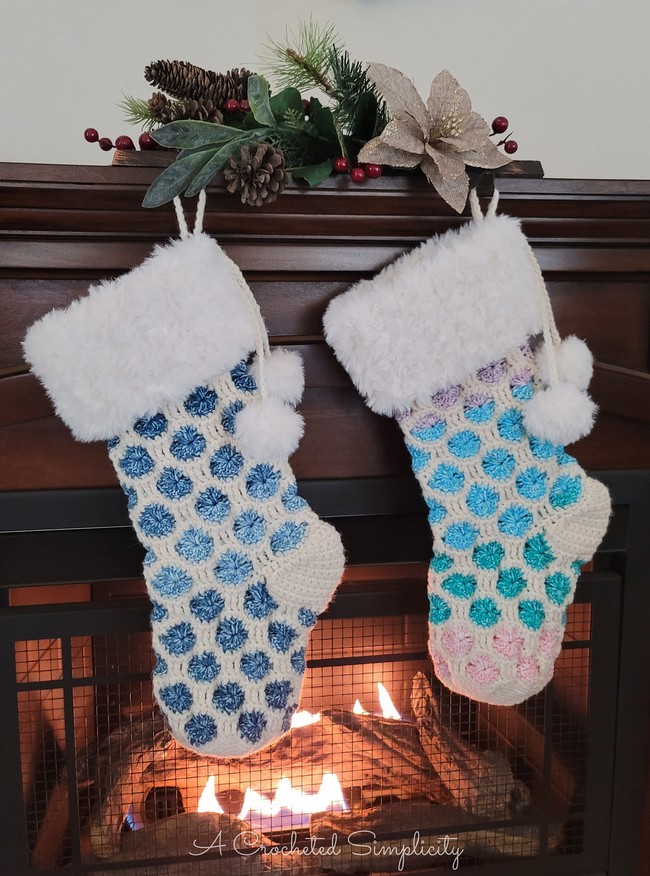 Joyful Textures Christmas Stocking