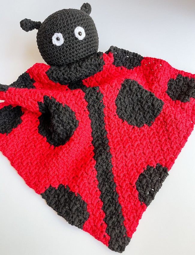 Ladybug C2C Lovey Blanket