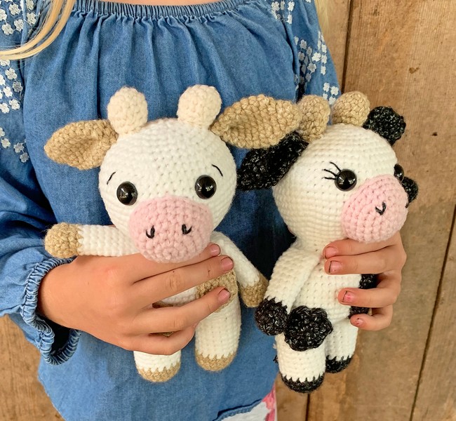 Mini Amigurumi Cow