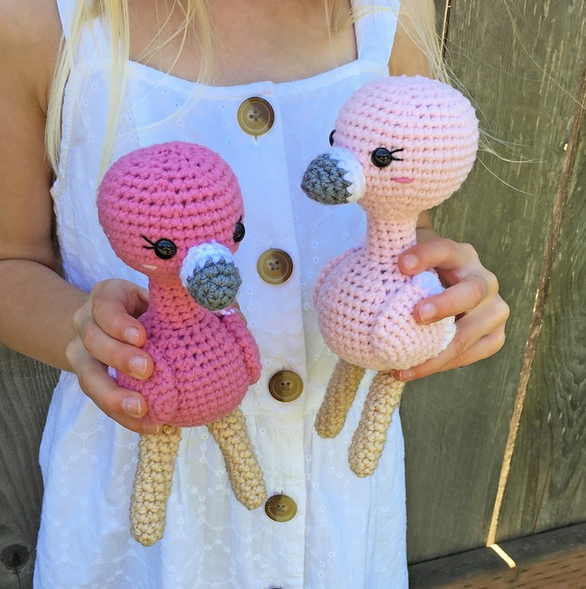 Mini Amigurumi Flamingo