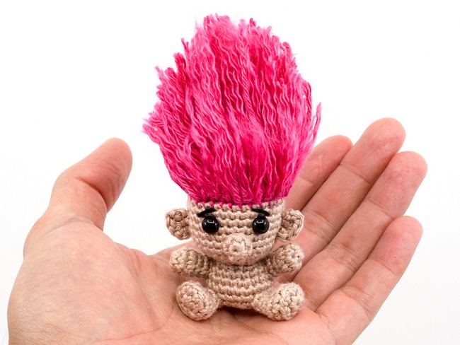 Mini Troll Amigurumi