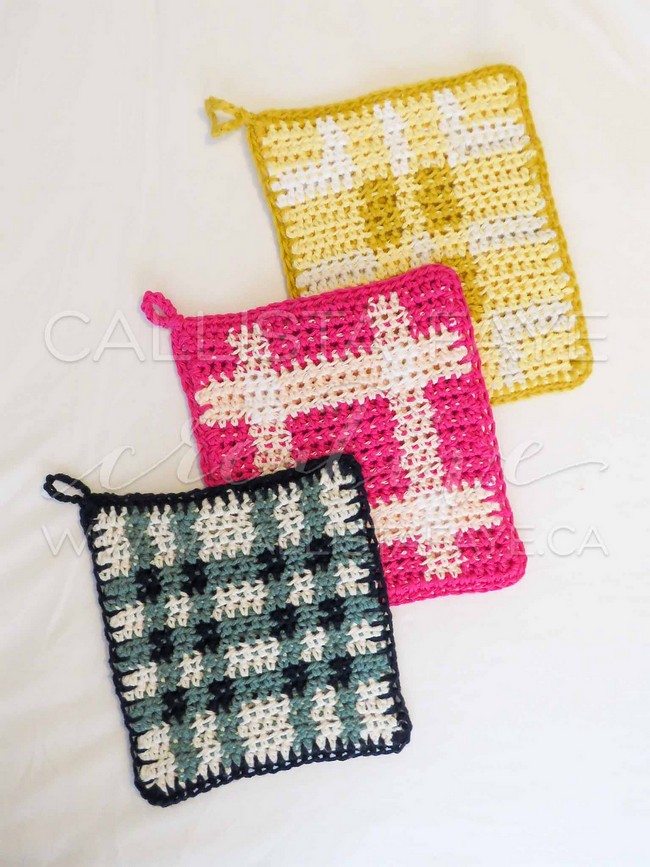 Plaid Pot Holders Collection