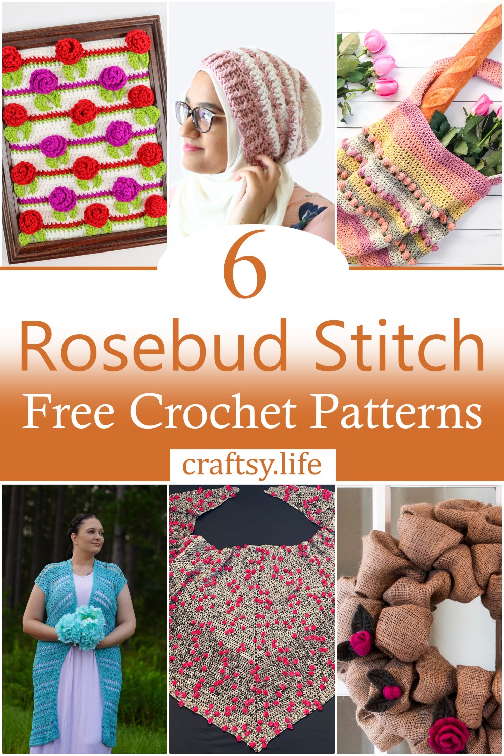 Rosebud Stitch Crochet Patterns 1