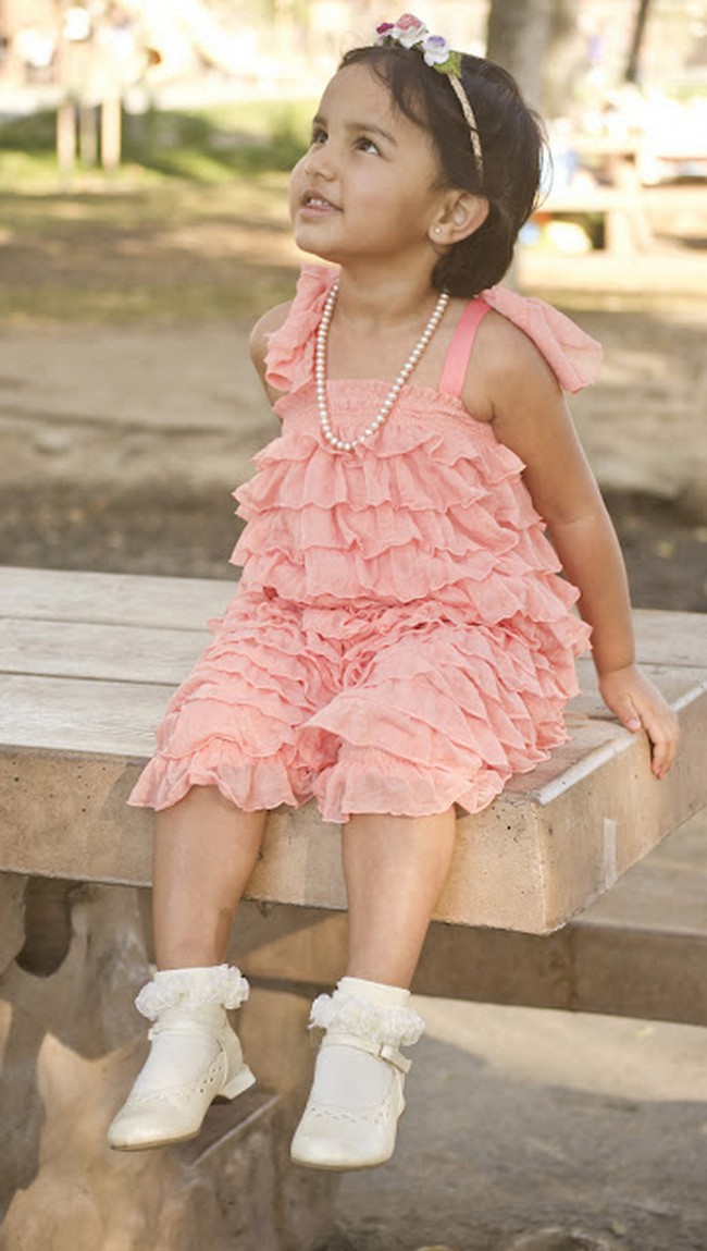 Ruffled baby dress