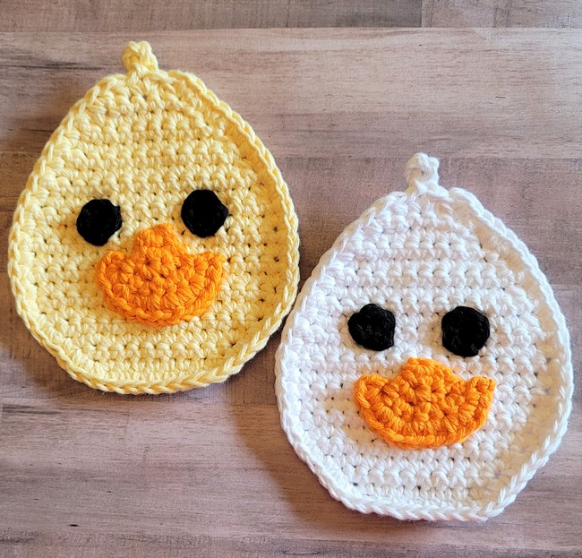 Smiling Duck Potholder