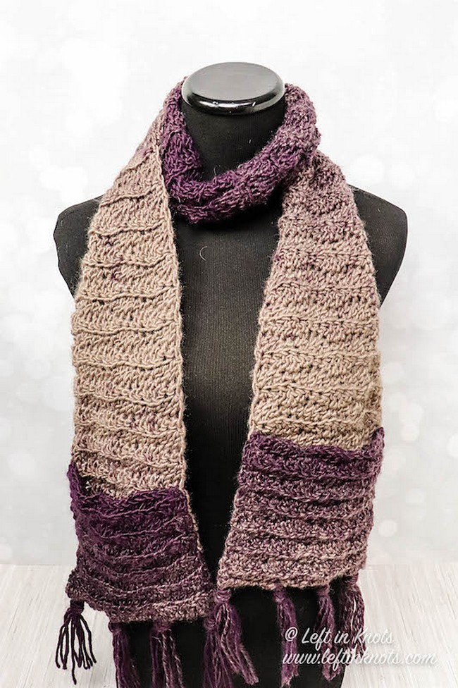 Snow Drift Pocket Scarf