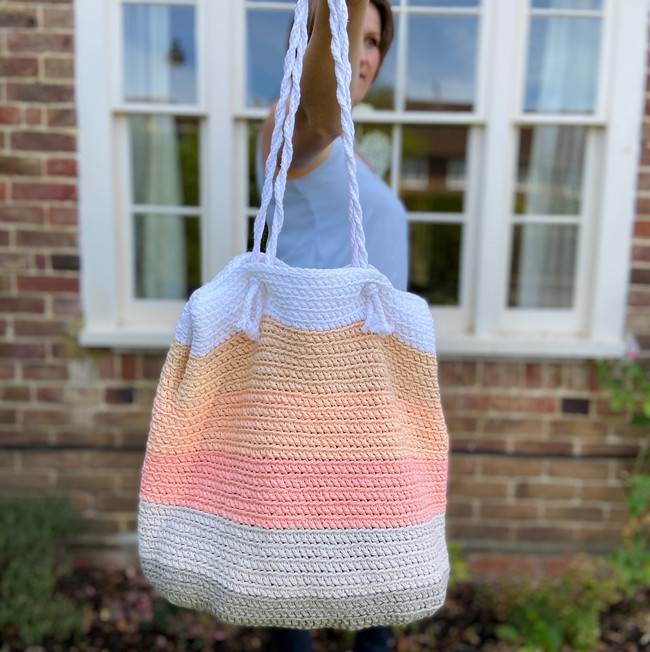 Summer Stripe Beach Bag