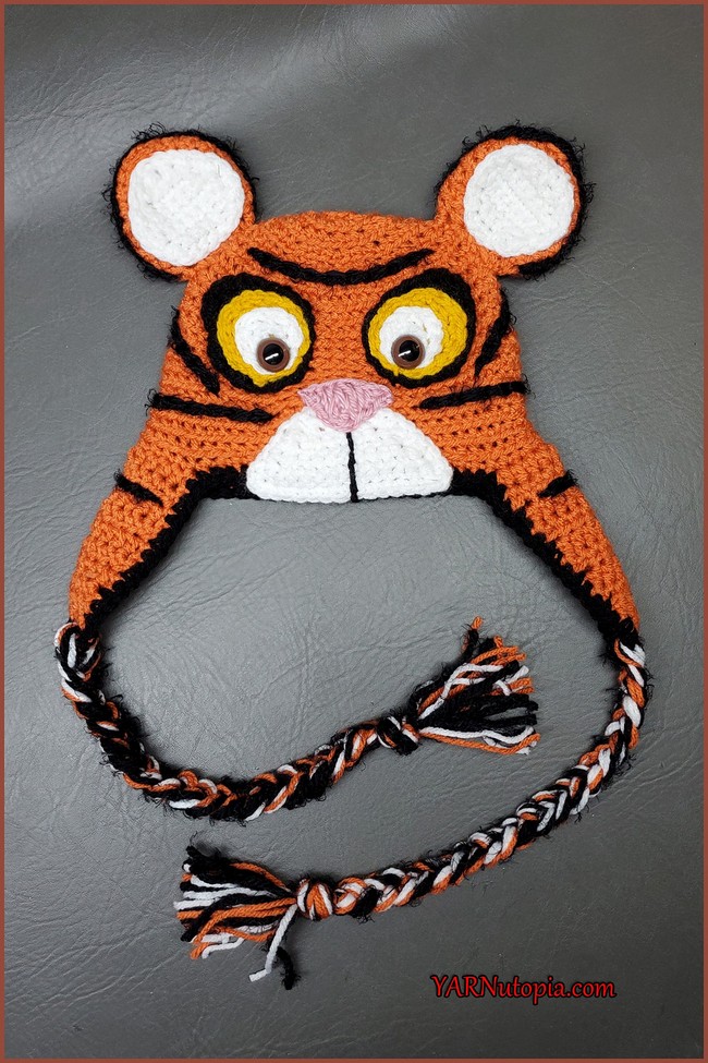 Tiger Hat with Earflaps
