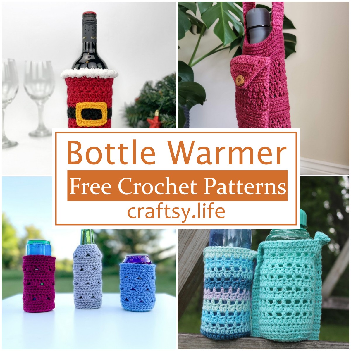 Crochet Bottle Warmer Patterns