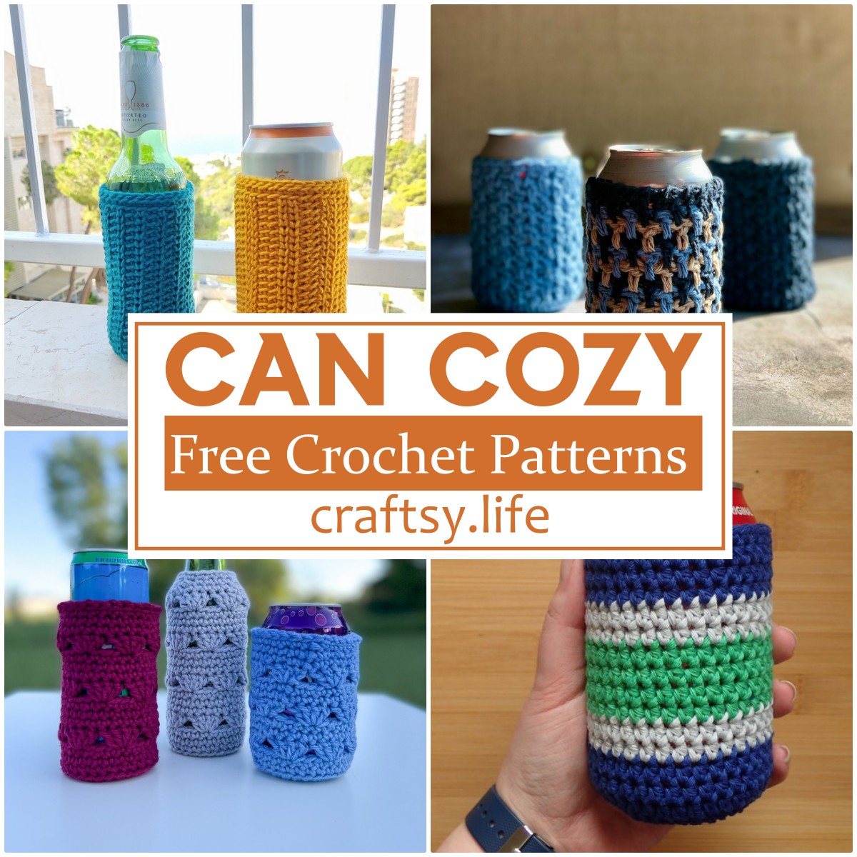 Crochet Can Cozy Patterns