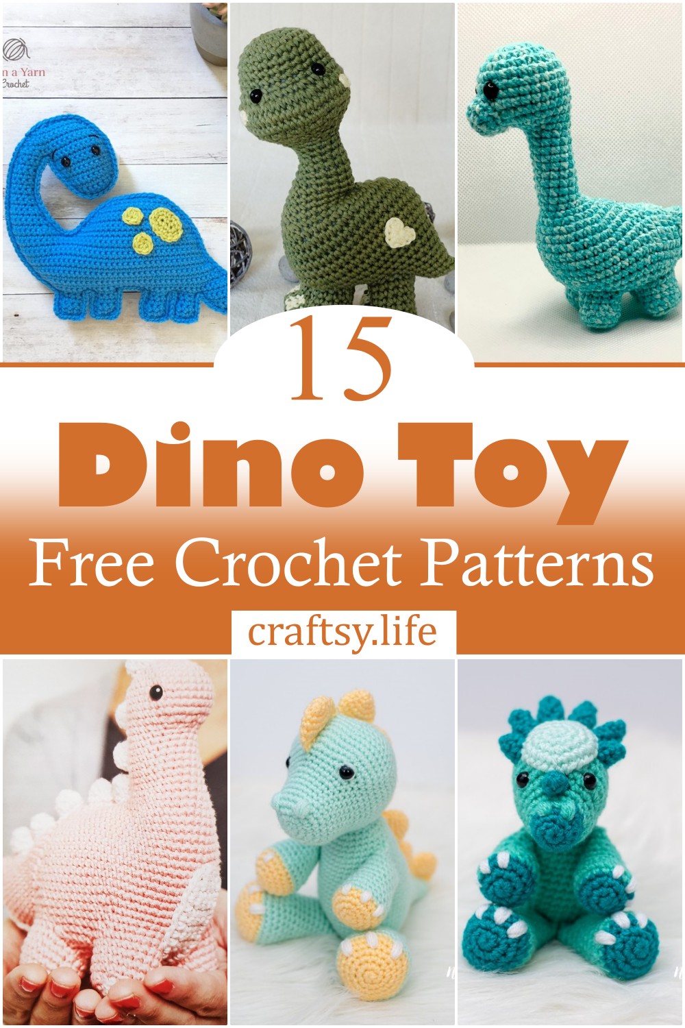 Crochet Dino Toy Patterns 1