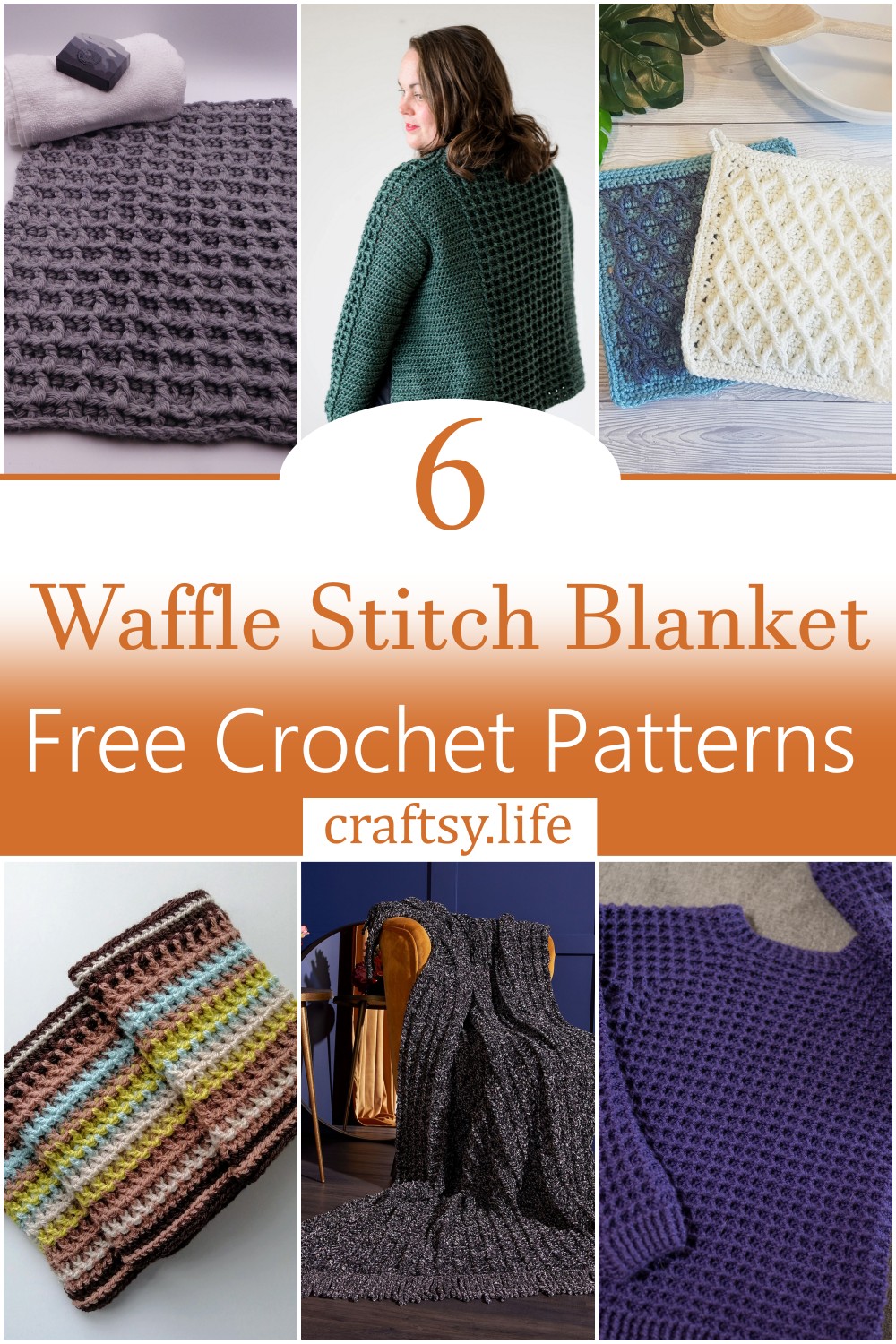 Crochet Waffle Stitch Blanket Free Patterns 1