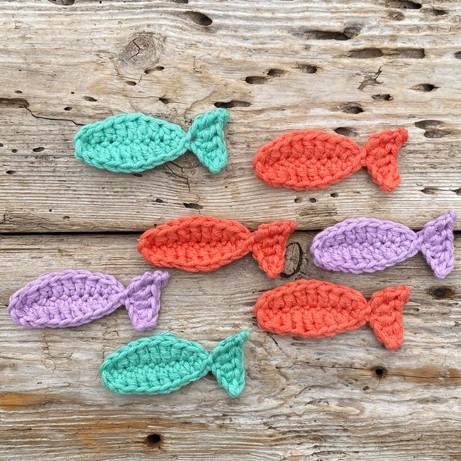 Crocheted Fish Appliqué