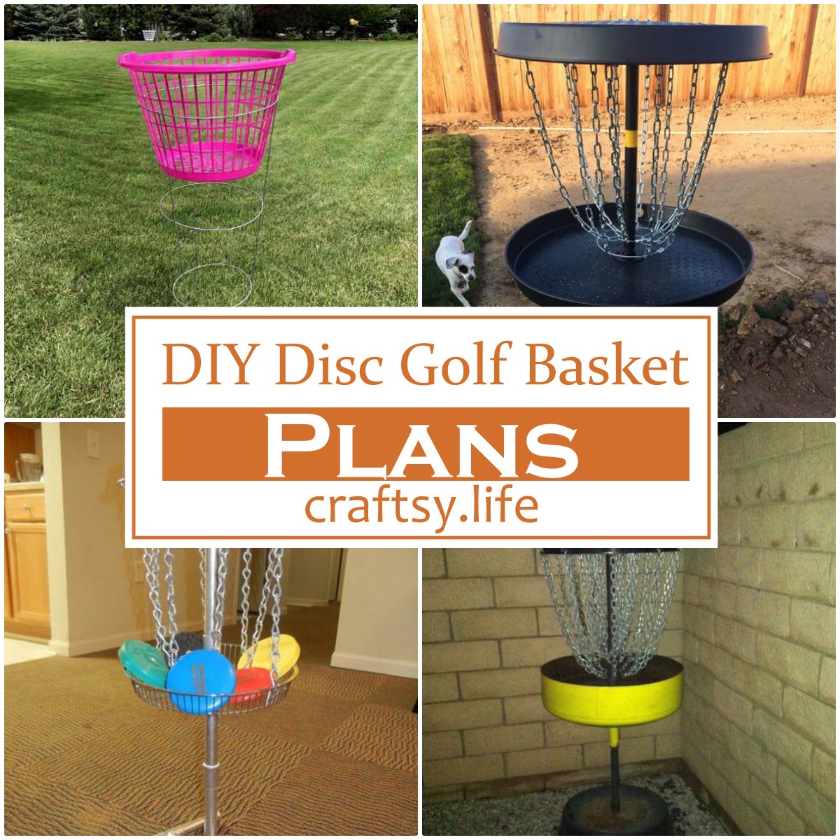 DIY Disc Golf Basket Plans 1