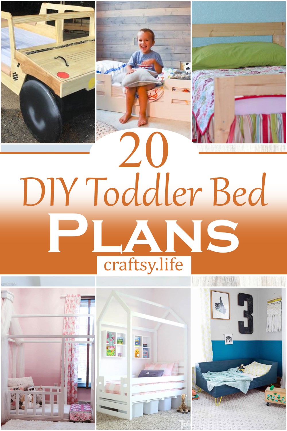 DIY Toddler Bed Plans 1