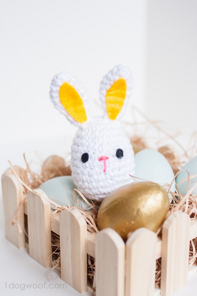 Easter Egg Bunny Rattle