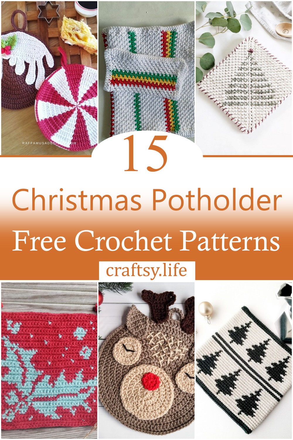 Easy Christmas Potholder Crochet Patterns 1