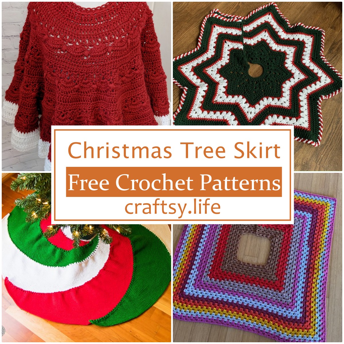 Free Crochet Christmas Tree Skirt Patterns