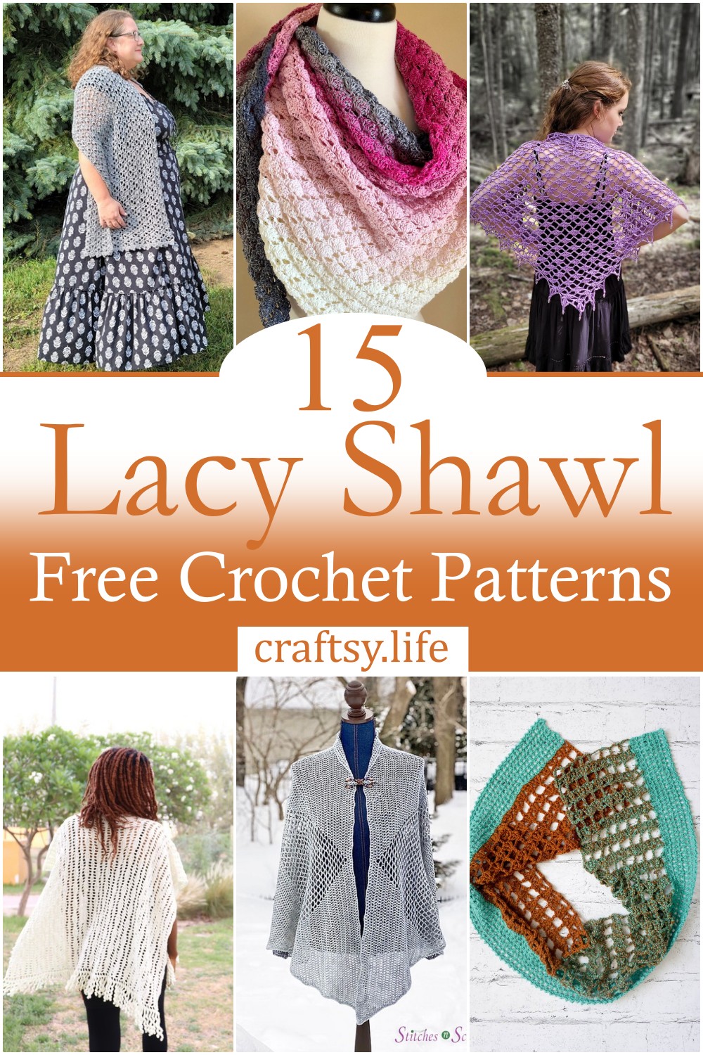 Free Crochet Lacy Shawl Patterns 1