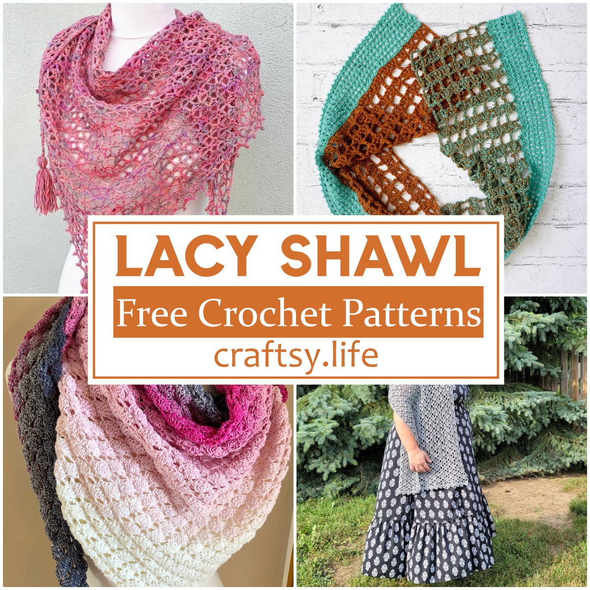 Free Crochet Lacy Shawl Patterns