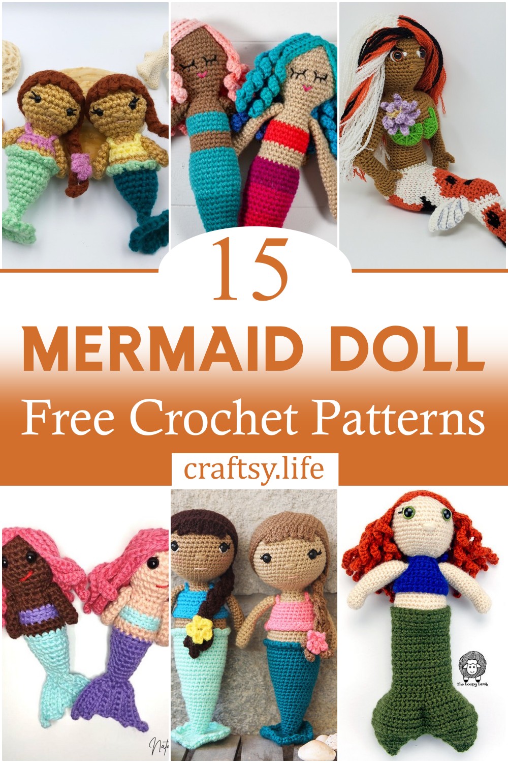 Free Crochet Mermaid Doll Patterns 1