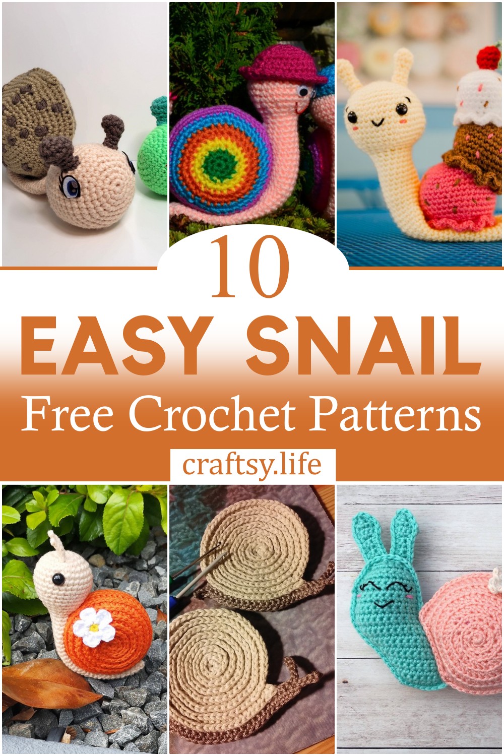 Free Crochet Snail Patterns 1