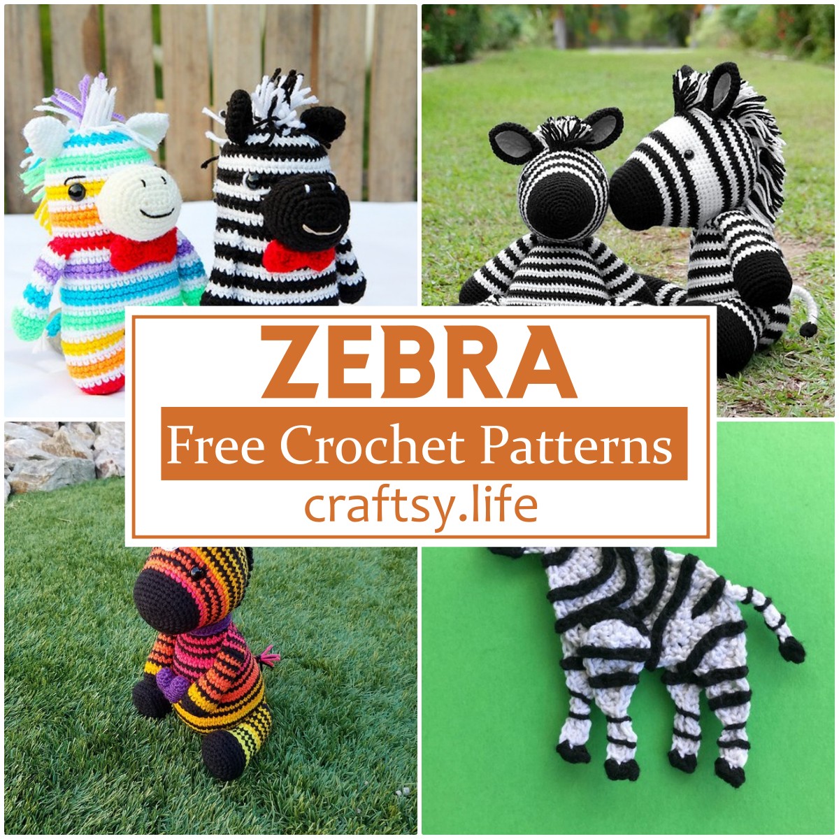 Free Crochet Zebra Patterns
