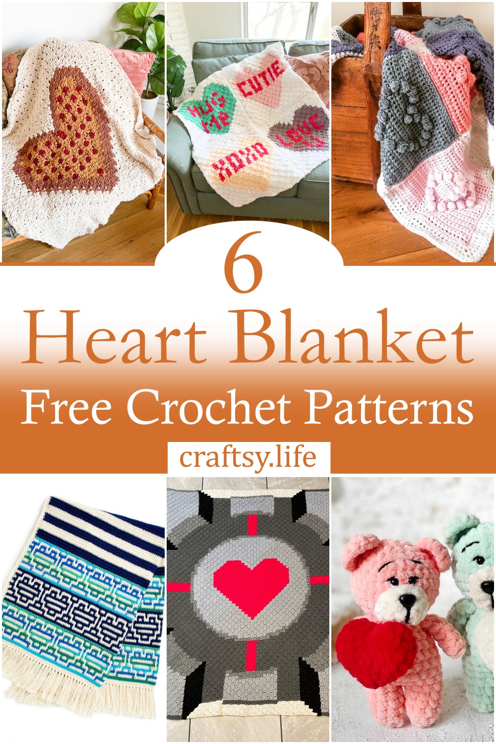 Free Heart Crochet Blanket Patterns 1