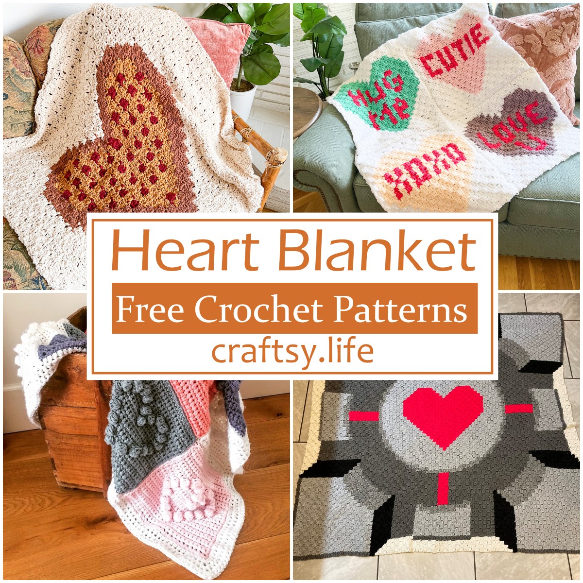 Free Heart Crochet Blanket Patterns
