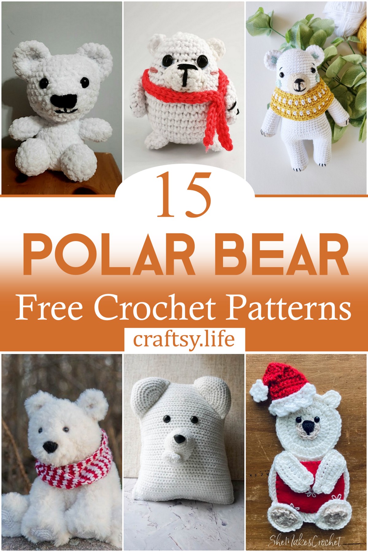 Free Polar Bear Crochet Patterns 2