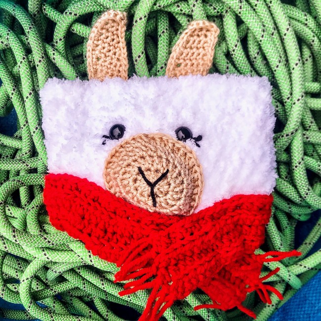 Holiday Llama Chalk Bag