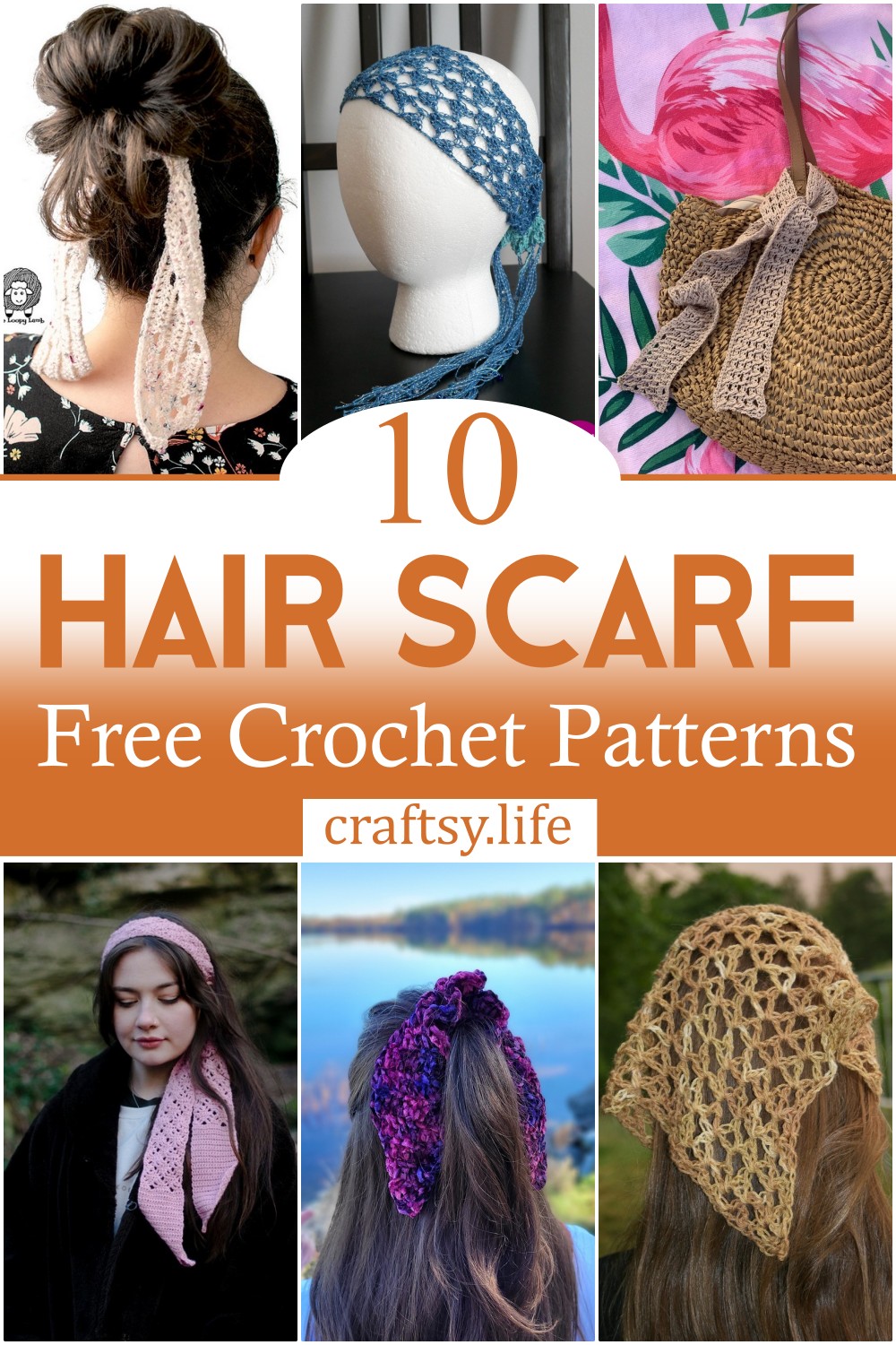 Most Popular Crochet Hair Scarf Patterns 1