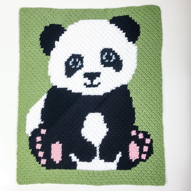 Panda C2C Baby Blanket