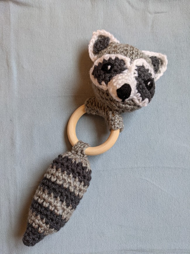 Raccoon and Fox Teether