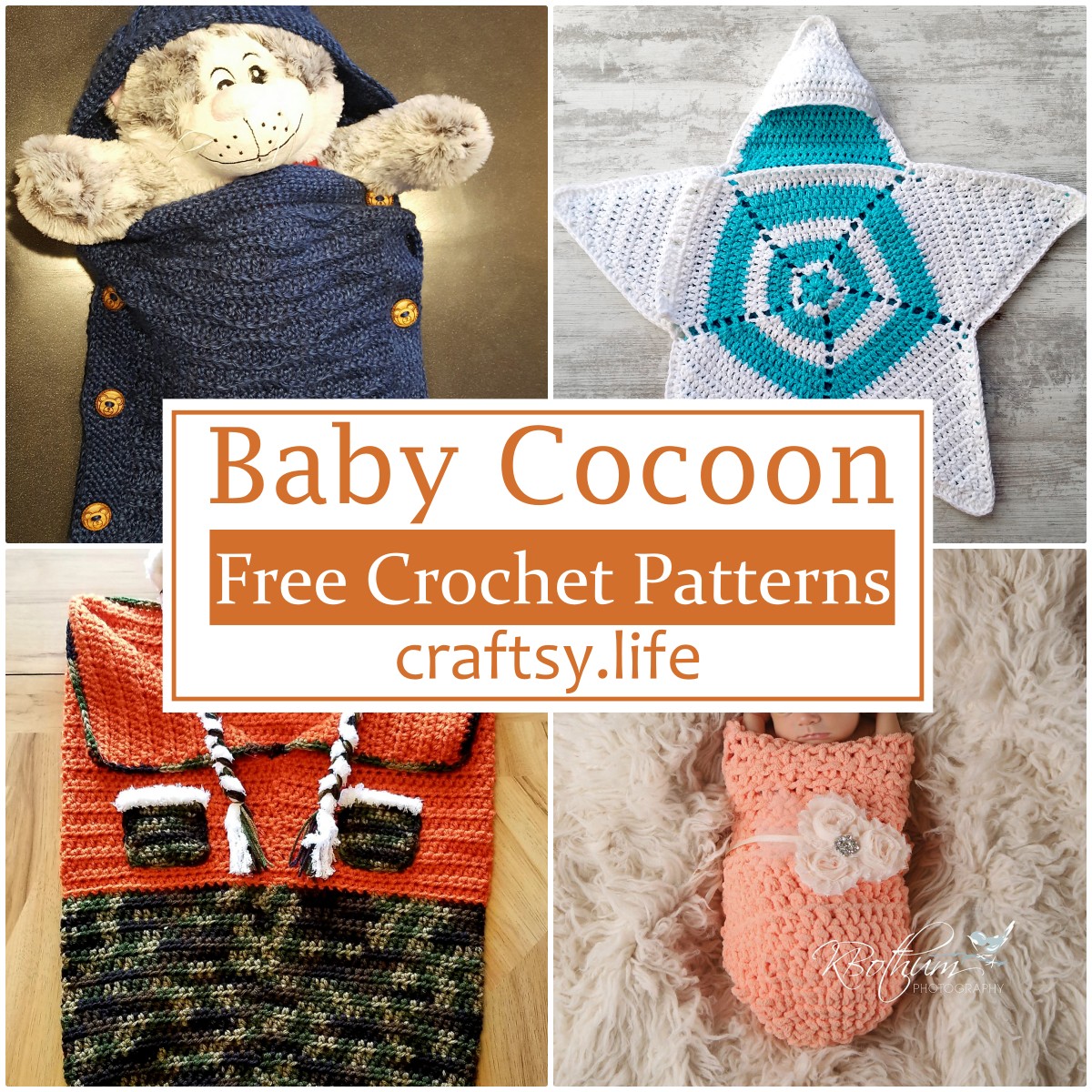 Simple Crochet Baby Cocoon Free Patterns