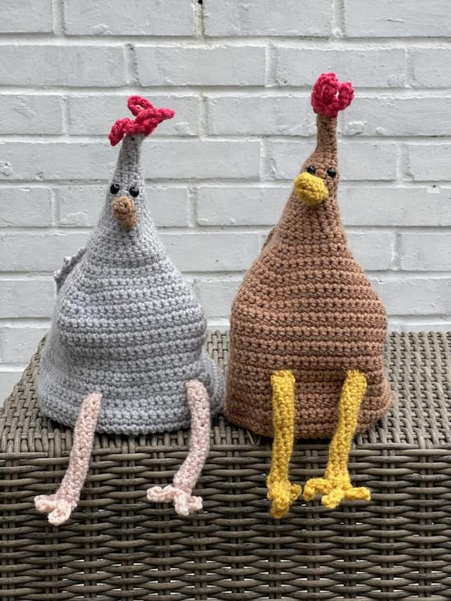 large chicken doorstop/ wine bladder